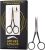 Arches & Halos Surgical Stainless Steel Eyebrow Scissors – Precisely Trim Brows – Remove Unwanted Hairs – Ophthalmologist and Dermatologist Tested – 1 Pc