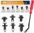 GOOACC GRC-30 120PCS Car Retainer 6.3mm 8mm 9mm 10mm Expansion Screws Replacement Kit Bumper Push Rivet Clips, 1PC Fastener Remover